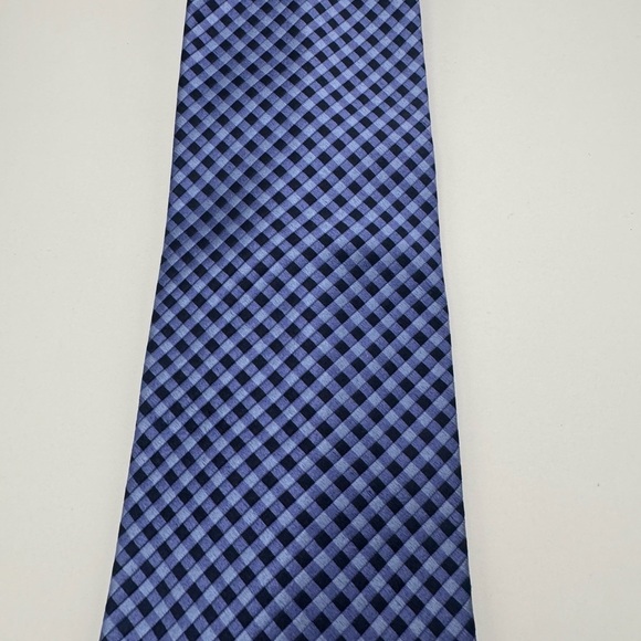 Vintage Wembley Necktie Mens Blue Geometric 100% Silk Tie Modern Tie Classic - Picture 3 of 8